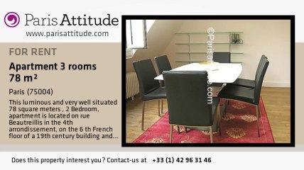 2 Bedroom Apartment for rent - Place des Vosges, Paris - Ref. 7488