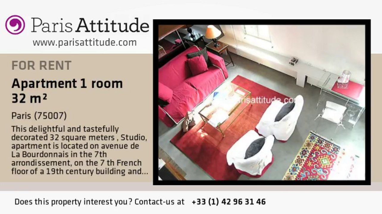 Studio Apartment for rent - Tour Eiffel, Paris - Ref. 6544