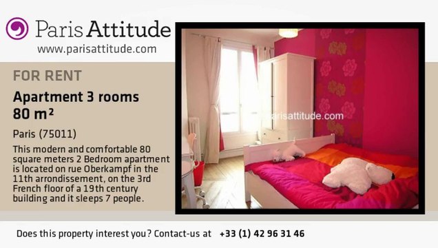 2 Bedroom Apartment for rent - Oberkampf, Paris - Ref. 4495