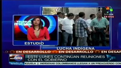 Llegan a un primer preacuerdo indígenas del Cauca con gobierno
