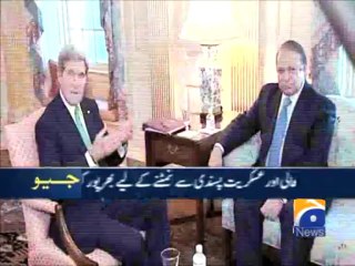 Sharif meets John Kerry-21 Oct 2013