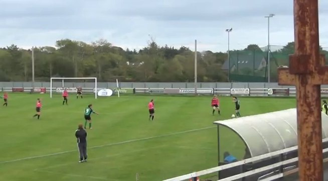 Footballer Scores With Amazing 20-Yard Volley