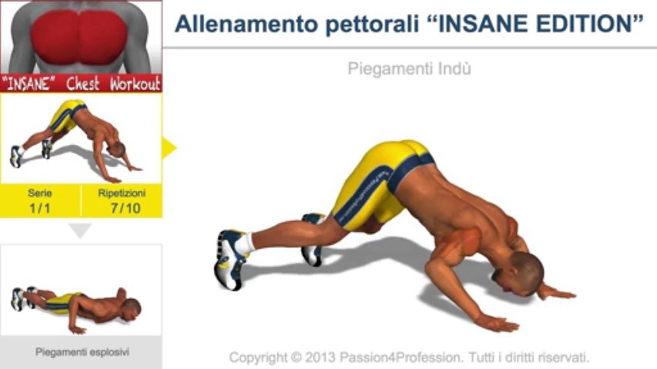Allenamento pettorali “INSANE EDITION”