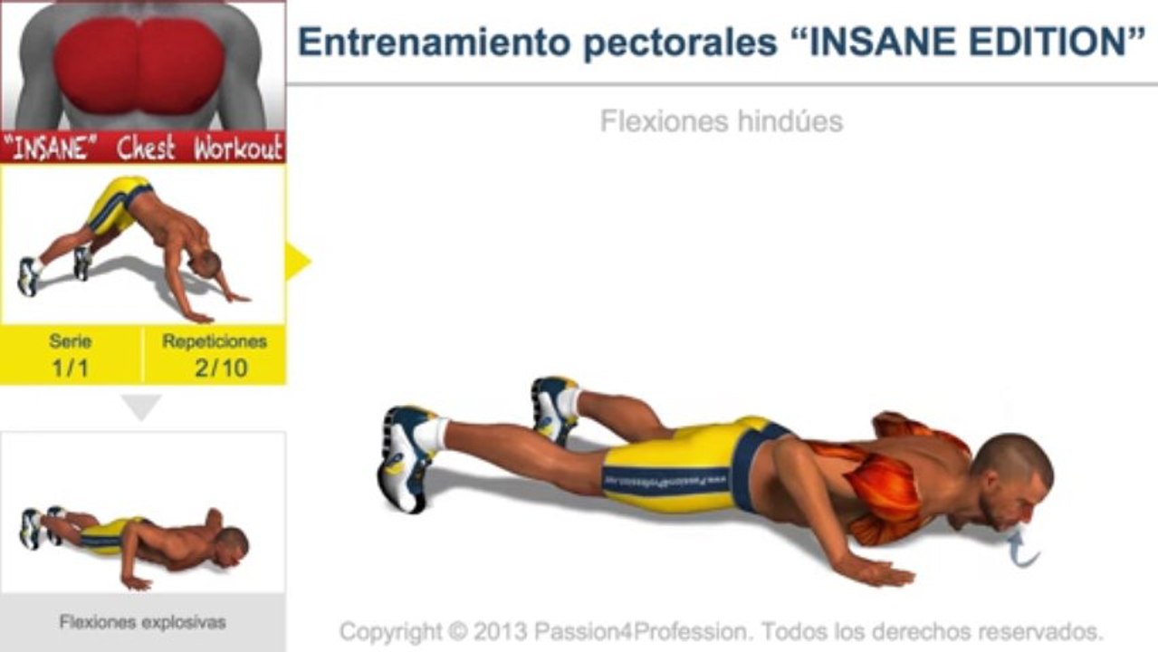 Entrenamiento pectorales “INSANE EDITION”