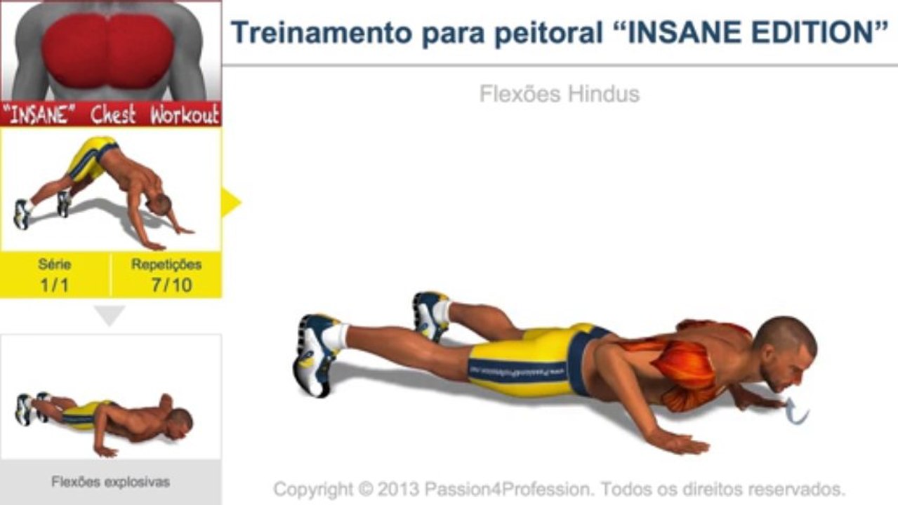 Treinamento para peitoral “INSANE EDITION”