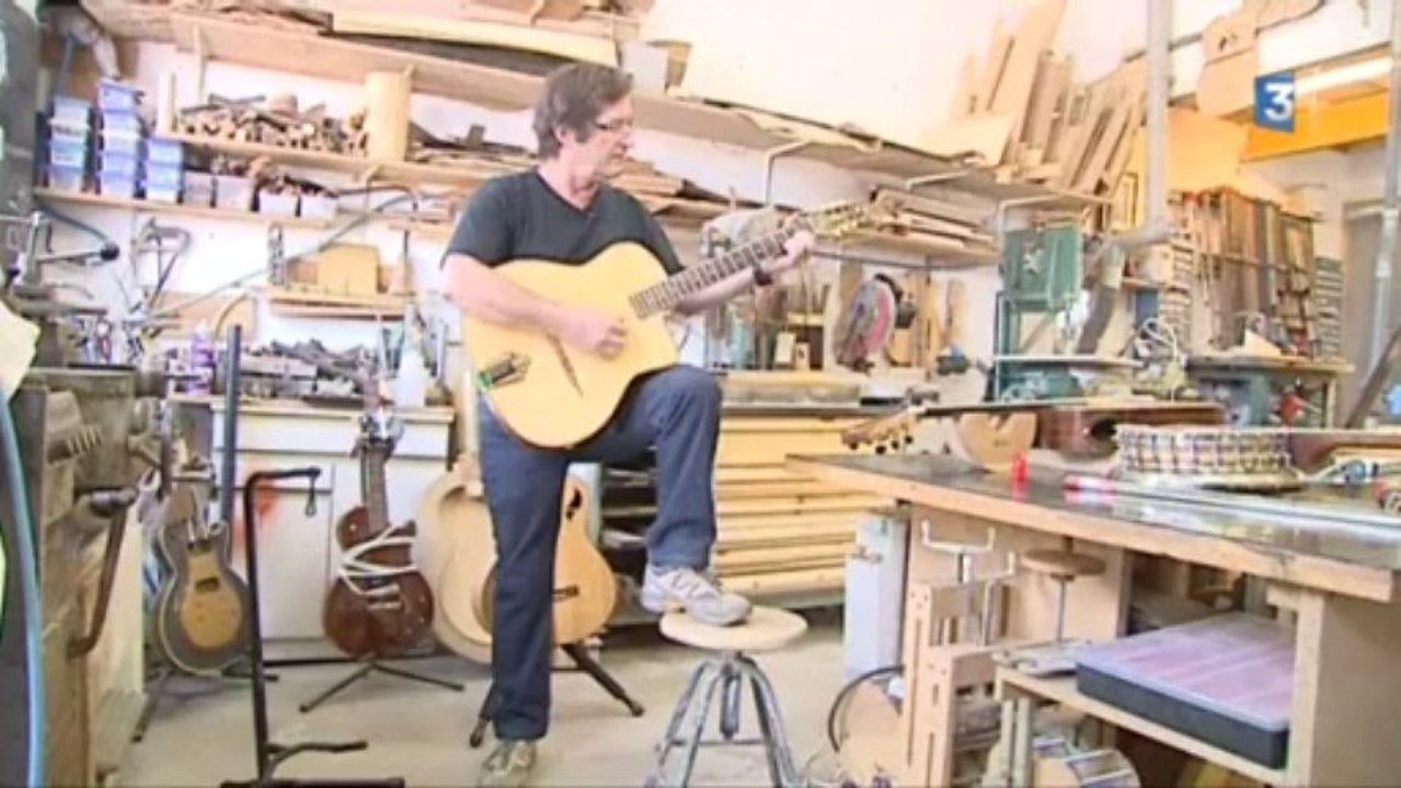 Jeff FERLEO luthier inventeur de guitares originales à  FALS