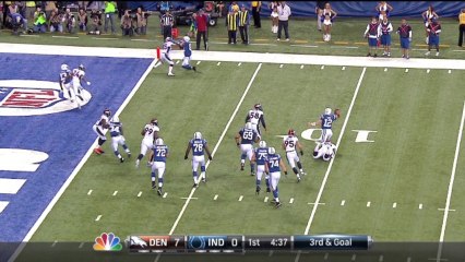 Broncos defense, sack, 7-yd loss