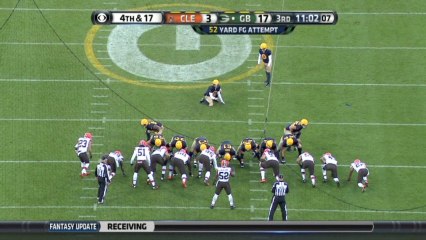 Crosby, 52-yd missed FG