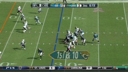 QB Henne to WR Brown, 43-yd, pass