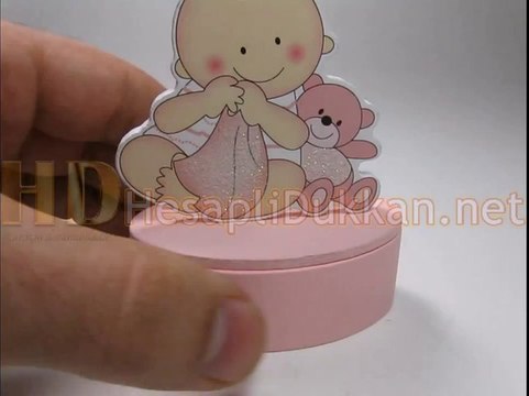 Pembe kız bebek şekeri kutusu bebek şekeri malzemeleri Hesaplı Dükkan