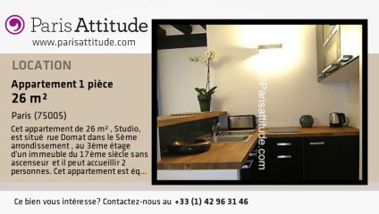 Appartement Studio à louer - Quartier Latin/St Michel, Paris - Ref. 6078