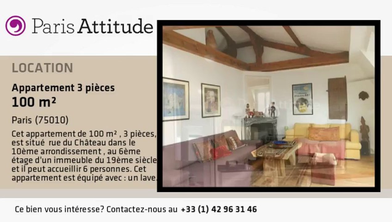 Appartement 2 Chambres à louer - Faubourg St Martin, Paris - Ref. 8577