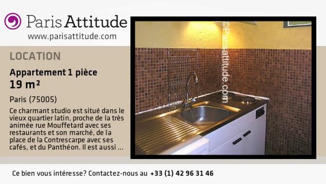 Appartement Studio à louer - Panthéon/Sorbonne, Paris - Ref. 3875