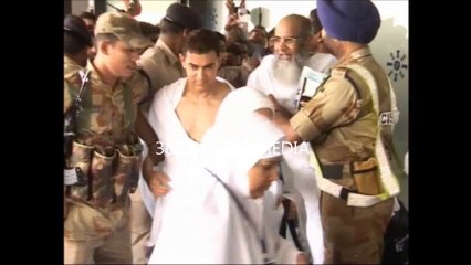 Haji Aamir Khan with his mother  Zeenat Hussain off for Haj Pilgrimage to Mecca Saudi Arabia