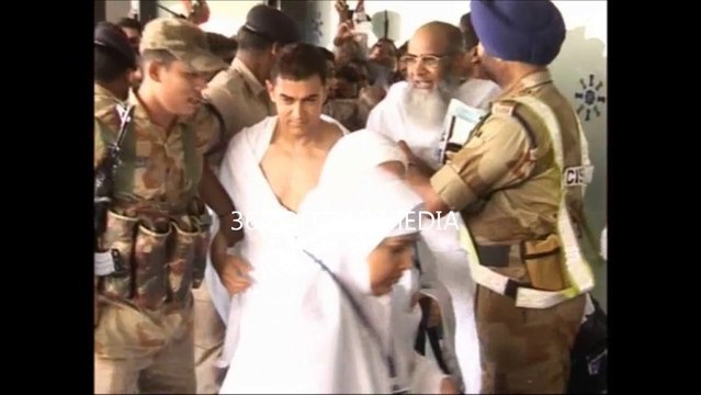 Haji Aamir Khan with his mother Zeenat Hussain off for Haj Pilgrimage to Mecca Saudi Arabia