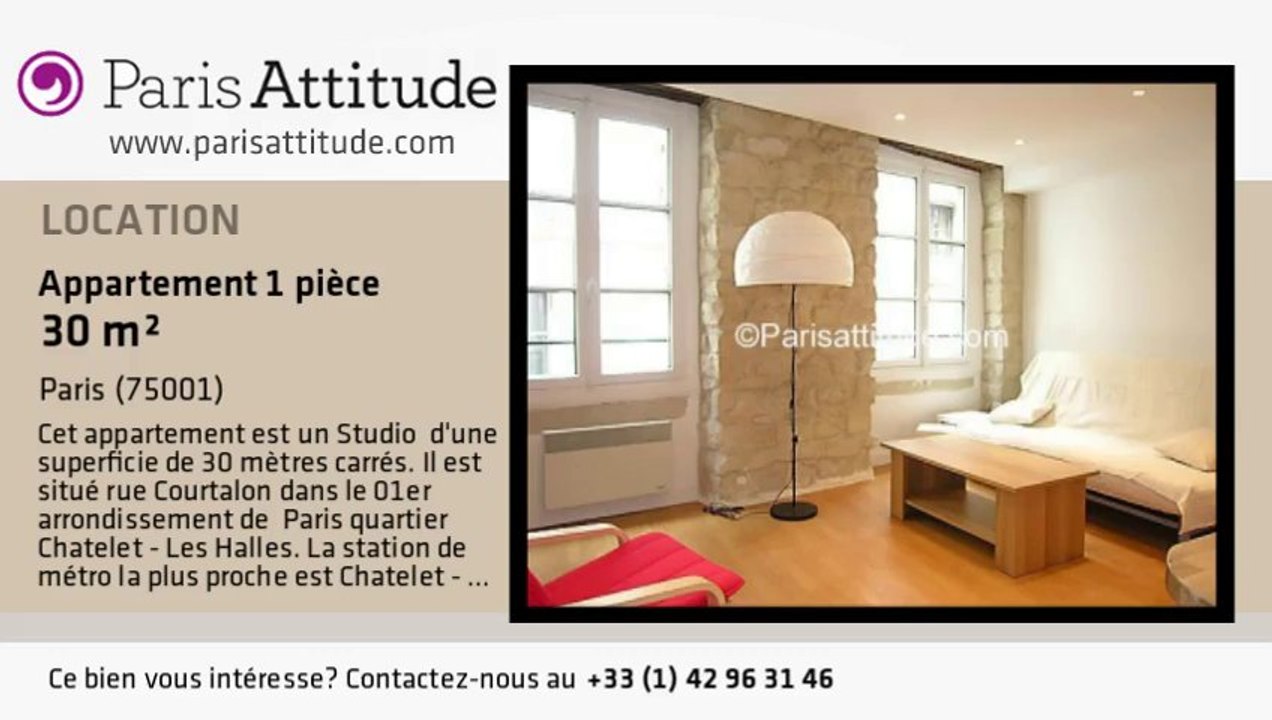 Appartement Studio à louer - Châtelet, Paris - Ref. 3540