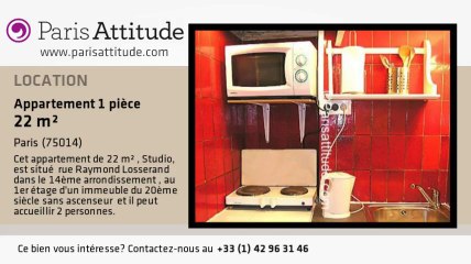 Appartement Studio à louer - Plaisance/Pernety, Paris - Ref. 4170