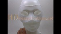İfadesiz beyaz maske parti maskesi parti malzemesi Hesaplı Dükkan