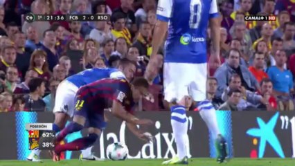 Neymar vs Real Sociedad Home HD 720p (24/09/2013) by MNcomps