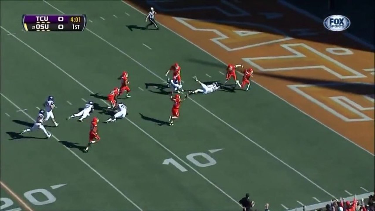 Oklahoma State 95-yard punt return - Gus Johnson 2013