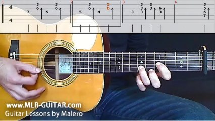 Video-Tab "MIchelle" - Cours Malero-Guitare.fr