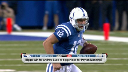 Bigger win for Luck or bigger loss for Manning?