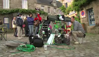 Locronan. Une série japonaise en cours de tournage