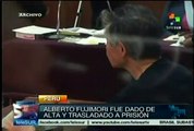 Fujimori es dado de alta y trasladado a prisión