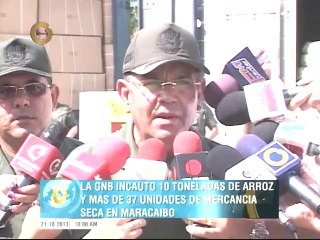 Incautan10 toneladas de arroz y más de 37 unidades de mercancía seca en Maracaibo