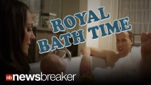 FAKE?: Photos of Prince William and Kate Middleton in the Bath with Prince George