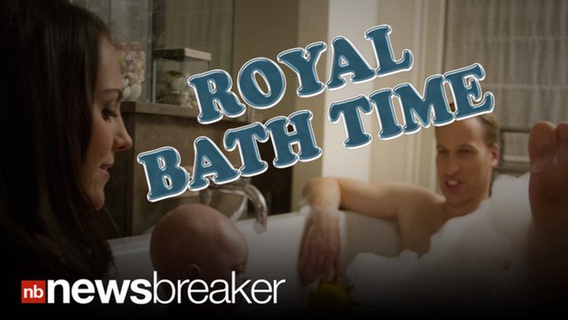 FAKE?: Photos of Prince William and Kate Middleton in the Bath with Prince George