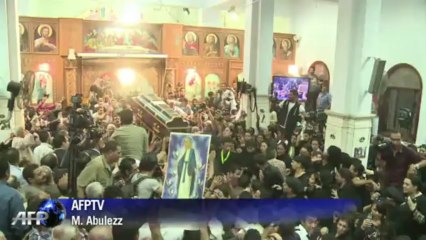 Thousands mourn victims of Egypt church wedding attack