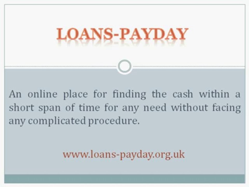Grab Instant Cash Through Loans Payday For Any Need!