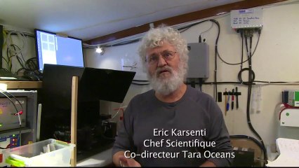 Eric Karsenti chef scientifique revient sur la collecte en cours, et l'intérêt de ces prélèvements depuis Tara Oceans © V.Hilaire/francetv nouvelles écritures/Thalassa/Tara Expéditions