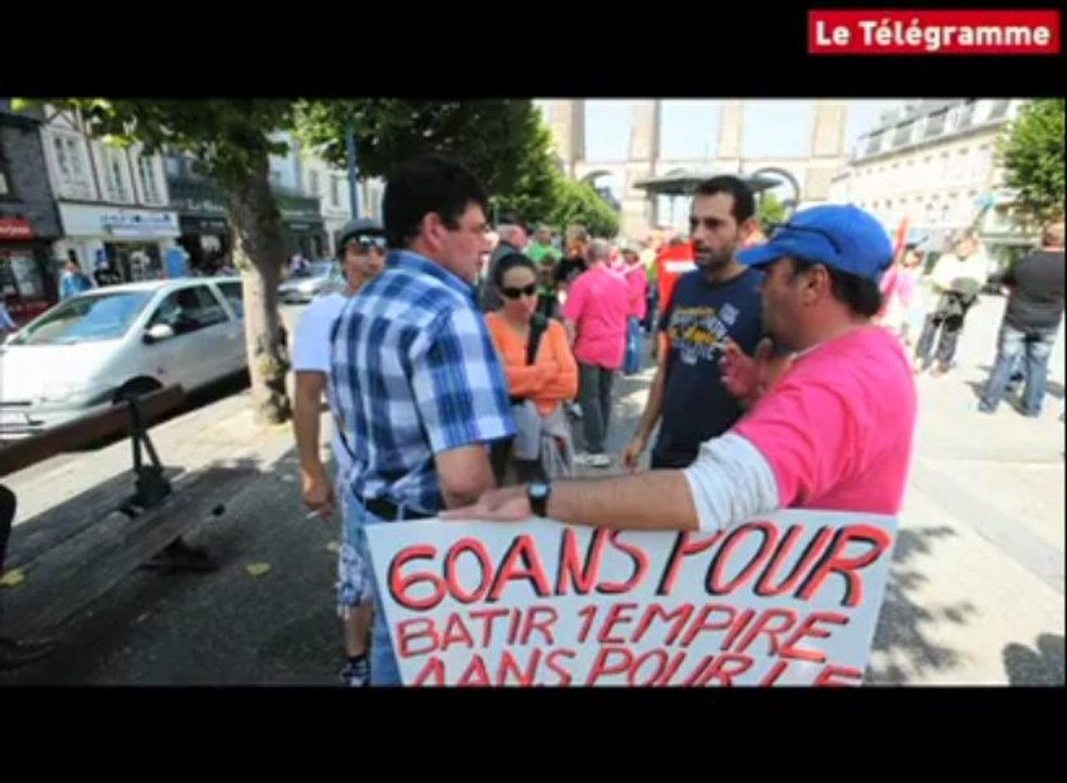 Morlaix. Christian Jacob rencontre les salariés de GAD