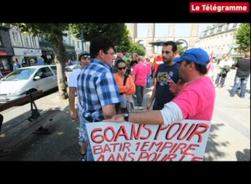 Morlaix. Christian Jacob rencontre les salariés de GAD