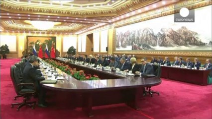 Скачать видео: Russian PM Dmitry Medvedev visits China to boost...