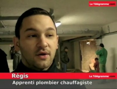 Apprentis. Ambiances de tournage sur un chantier
