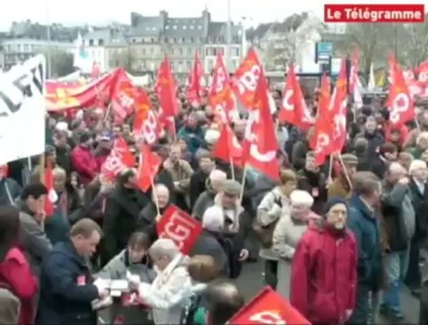 Quimper (29). Plus de 10.000 manifestants