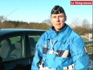 Trémuson (22). Camions déviés en raison de la neige