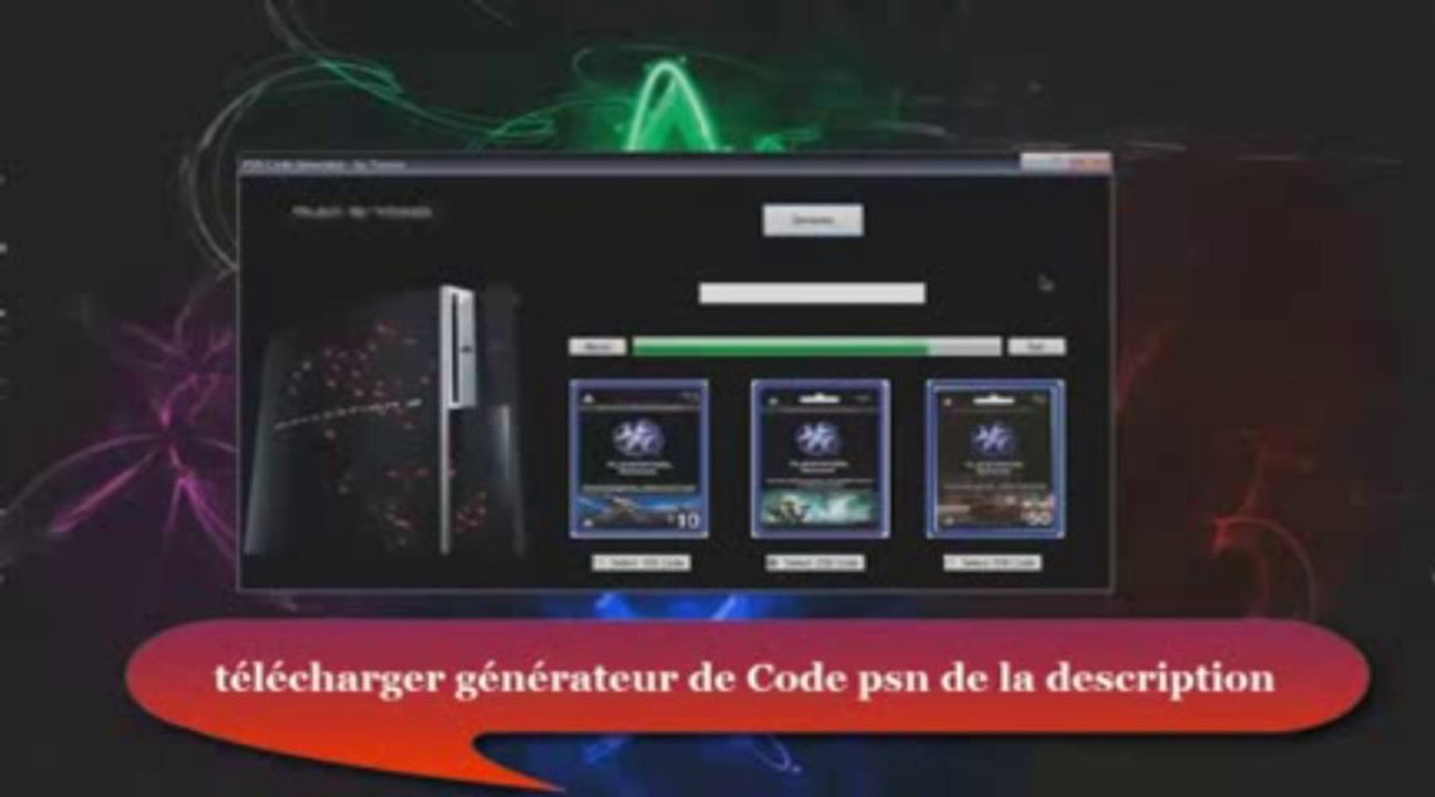 [100% de travail] generateur de code psn [preuve de travail à l'intérieur] [lien description] (Novembre 2013)