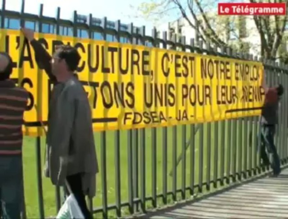 Saint-Brieuc. 400 éleveurs de porcs en colère