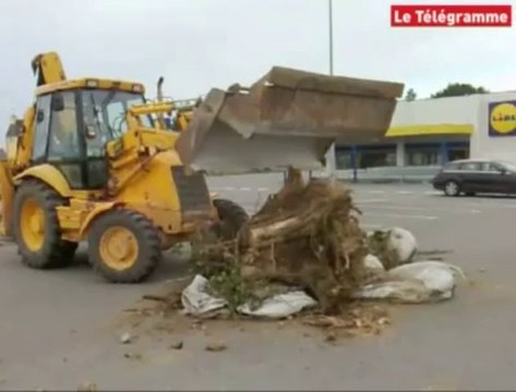 Concarneau. Opération coup de poing des agriculteurs