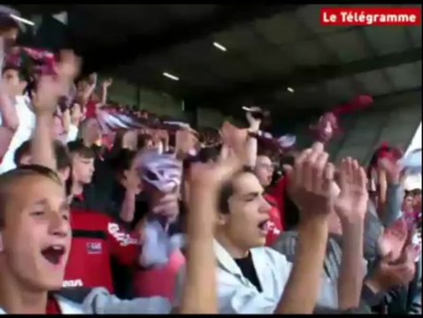 Guingamp-Hambourg. Le Kop Rouge avec En Avant