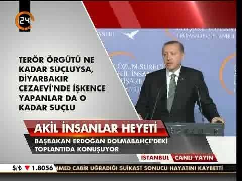 Başbakanımız R. Tayyip Erdoğan, Akil İnsanlar Heyetine seslendi.
