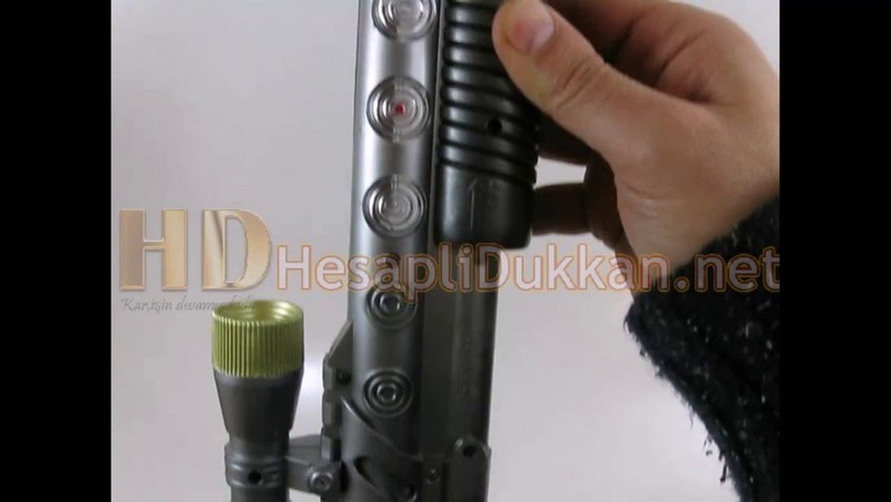 Sesli ve hareketli av tüfeği pilli oyuncak Hesaplı Dükkan