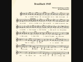 Partition piano 'Brasillach 1945' [chanteur Jann Halexander] (2004)