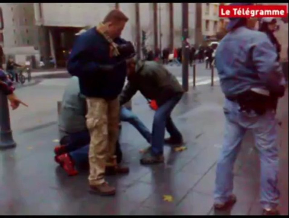 Rennes (35) - Quatre interpellations lors de la manifestation de chômeurs