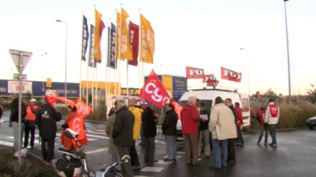 Manifestation devant Ikéa à Brest