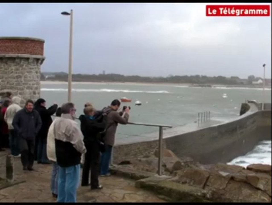 Lorient. Gros coup de vent sur la côte